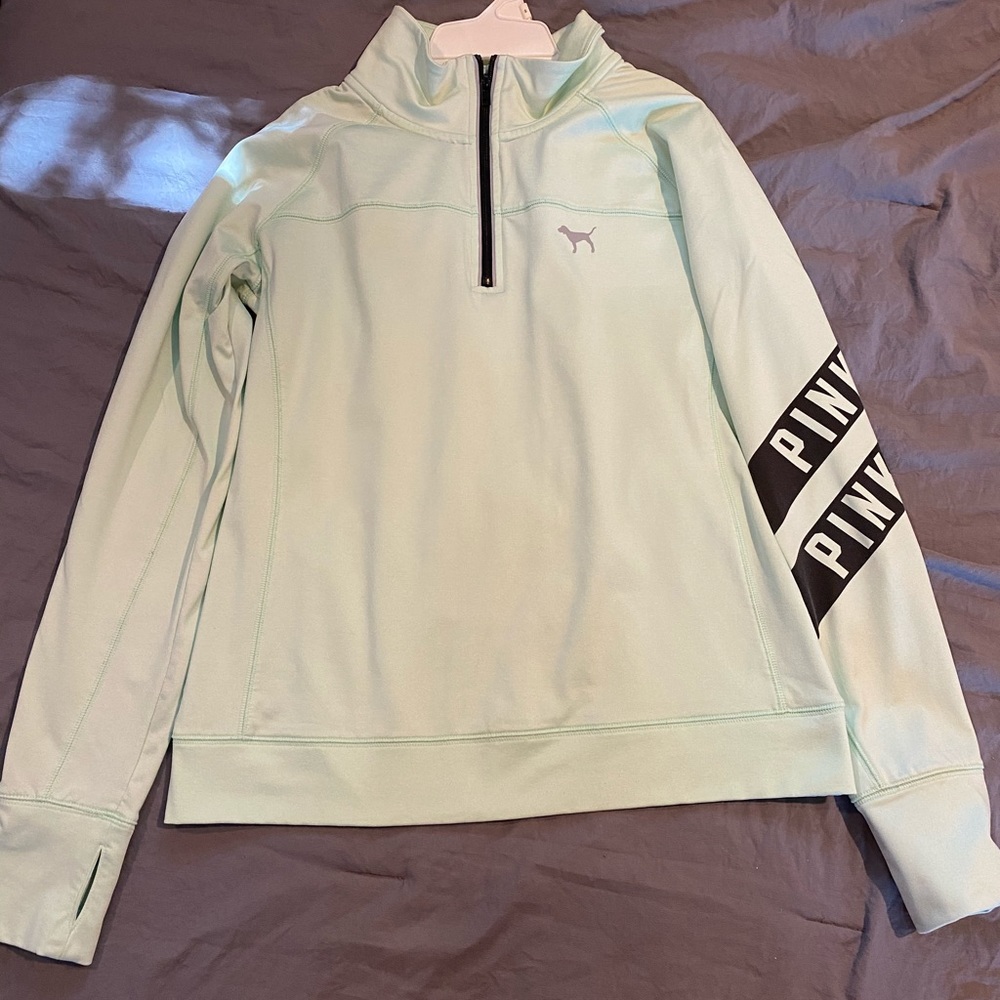 PINK/VS quarter zip pullover